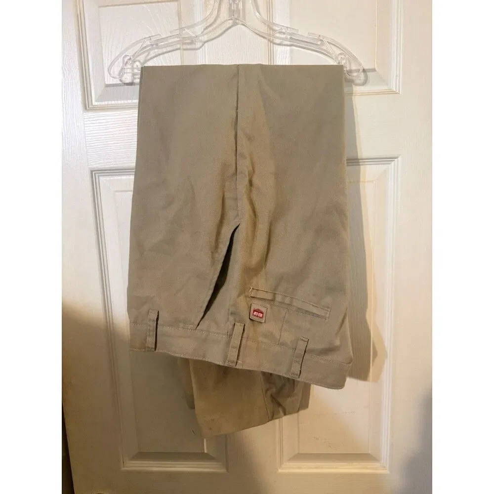 NWOT Red Kape Work Pants 40x35 New Never Been Worn! Kaki Color